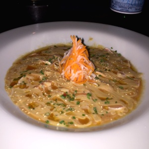 Tiradito laqueado de salmon