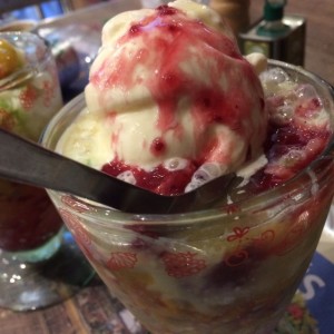 cholado con helado