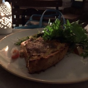 Quiche de queso de cabra
