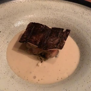 Pescado en crema de yuca