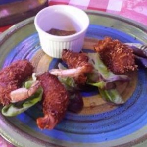 Langostinos apanados