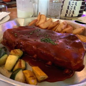 Rack de costilla de cerdo