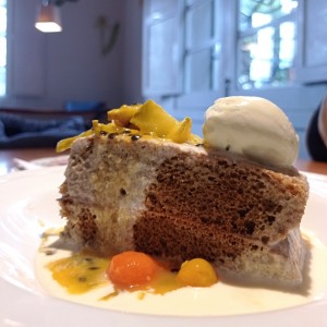 Tres leches frutos amarillos
