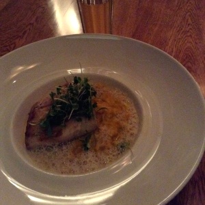 Mero sobre risotto de ahuyama