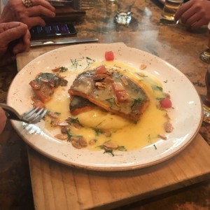 salmon en salsa de almedra