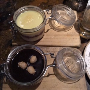 Postres - Mousse de chocolate& tres leche 