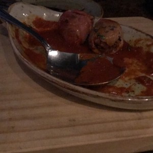 Albondigas de chorizo con tocineta