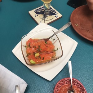 Ceviche de salmon