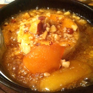 Queso con peras