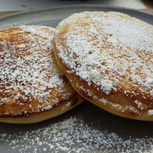 Pancakes con miel de Maple 
