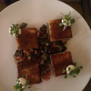 Ravioli de chocolo con rabo de toro