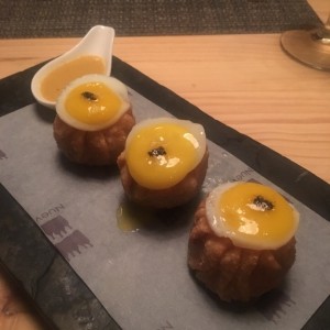 Dumplings de lechona