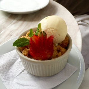 Crumble de manzana