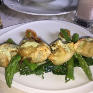 dumplings de langosta
