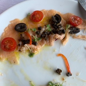 Carpaccio de salmon