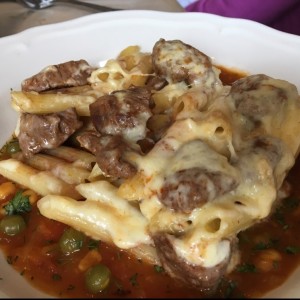 spaguetti con lomo