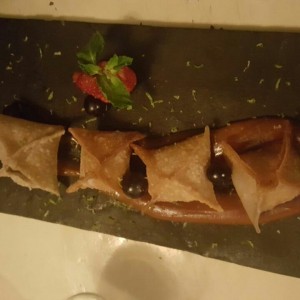 Wontons de frutos secos