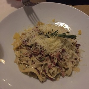 fetuchini con jamos serrano