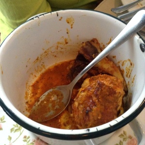Pollo braseado