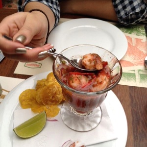 Coctel de camarones 