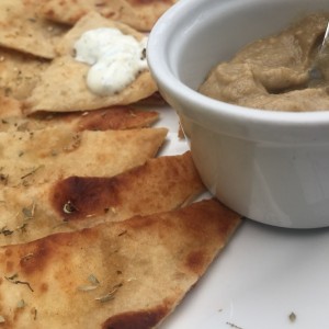 Pita y berenjena