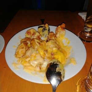 entrada huevos con papas
