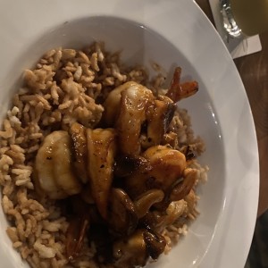 Wok de langostinos