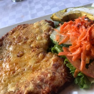 pechuga de pollo napolitana gratinada