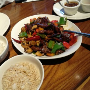 Wok charred beef