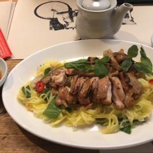 ensalda de mango y pollo 