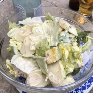 ensalada de palmito y aguacate