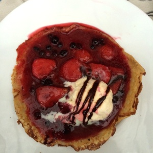Crepe de frutos rojos