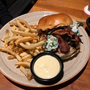 hamburguesa de salmon