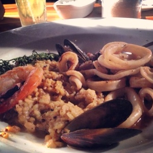 Arroz cremoso de mariscos