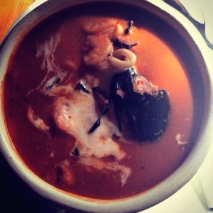 Cazuela de mariscos