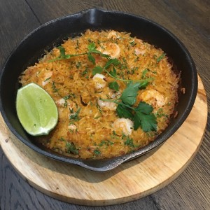 arroz con camarones