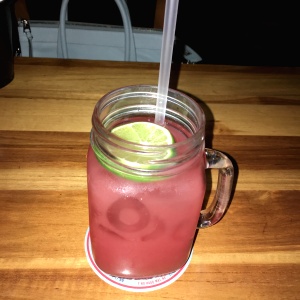 Jugo de sandia y yerbabuena