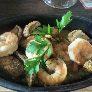langostinos al ajillo