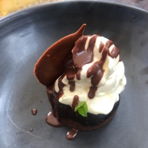 Postre de chocolate
