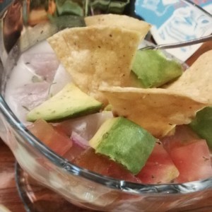 seviche con aguacate