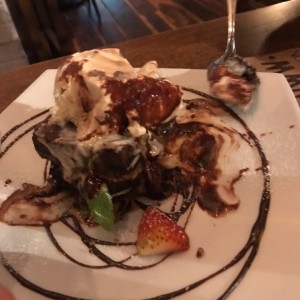 brownie de oreo y chocolate
