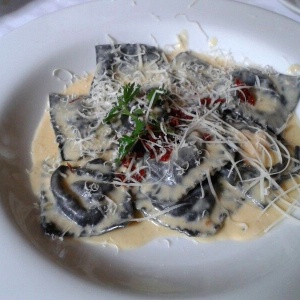Ravioli de salmonn