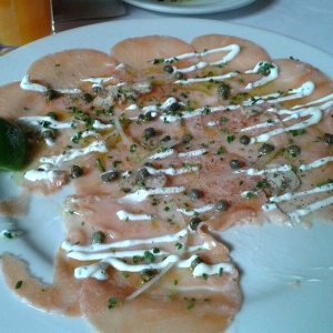 Carpaccio de salmon