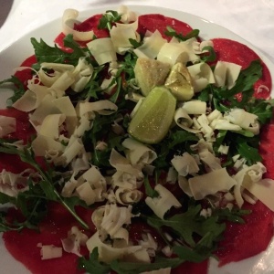 Carpaccio de res