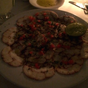 Carpaccio de pulpo
