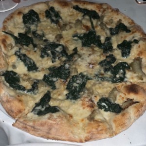 Pizza de espinacas