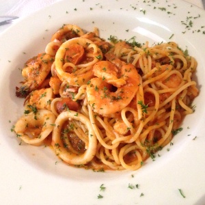 Spagueti fruti di mare