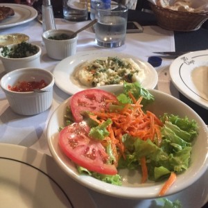 Ensalada y pure