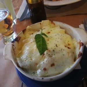 Lasagna de pollo 3 quesos