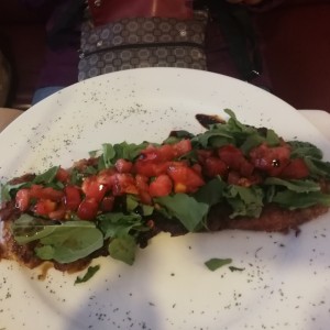 milanesa con rugula